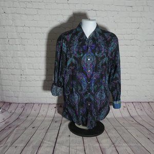 Robert Graham Paisley Longsleeve Button Down Shirt XL